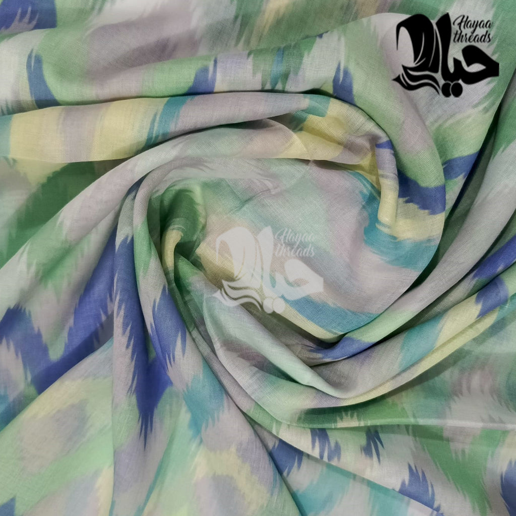 Mixed Color Lawn Scarf