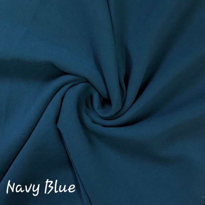 Navy Blue Georgette Hijab