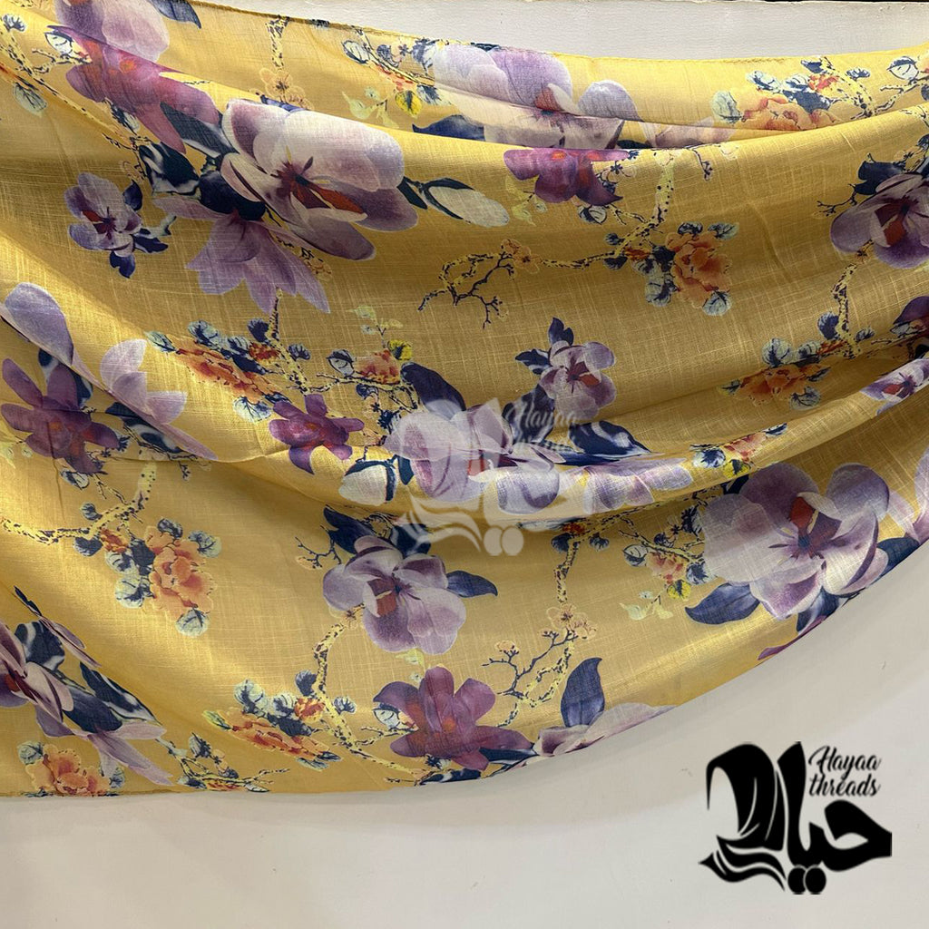 Floral Printed Lawn Scarfs