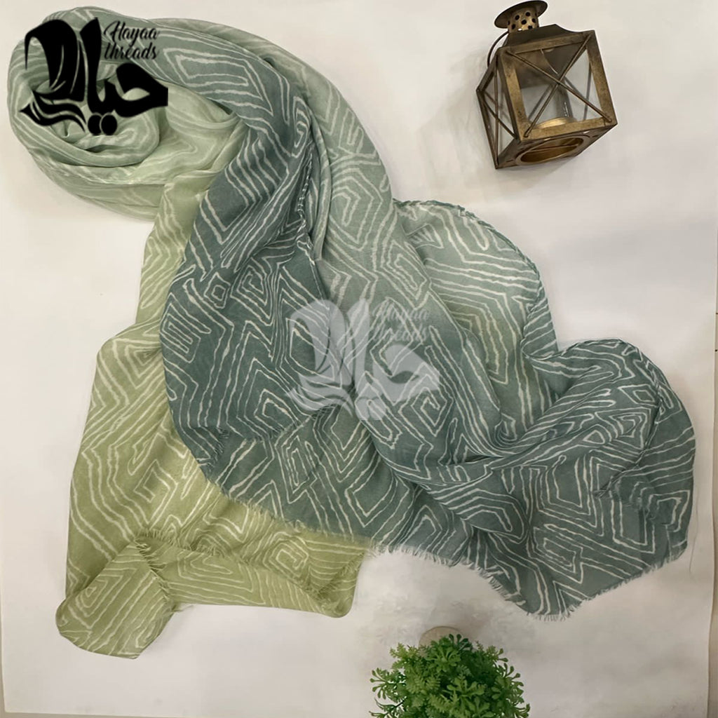 Tri Shade Lawn Scarfs