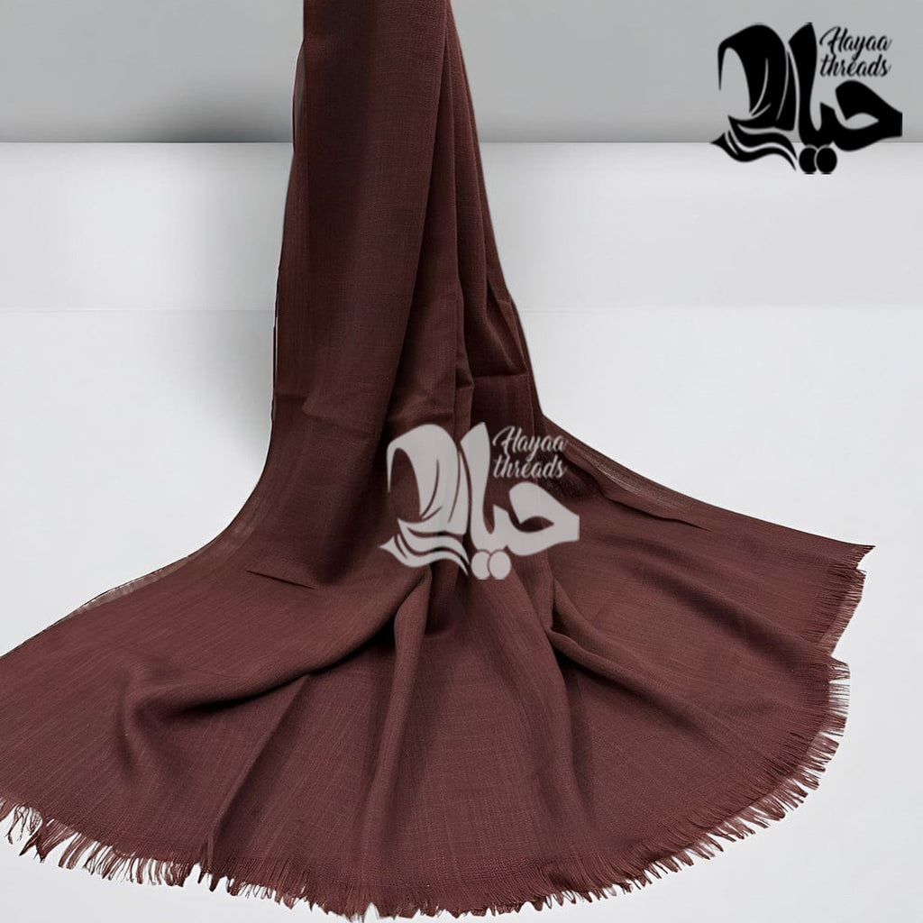 Brown Turkish Lawn Scarf XXL