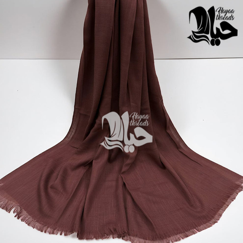 Brown Turkish Lawn Scarf XXL