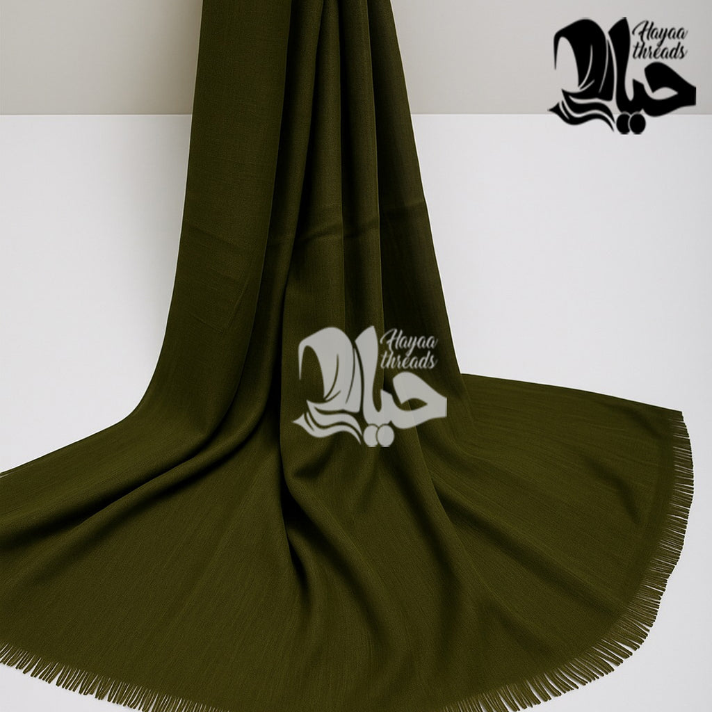 Green Turkish Lawn Scarf XXL