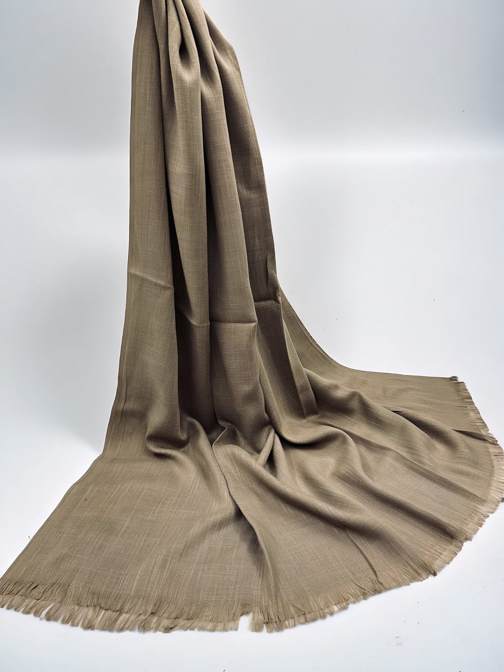 Beige Turkish Lawn Scarf XXL