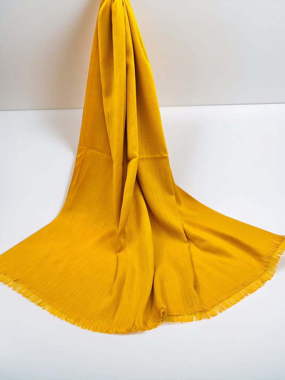 Yellow Turkish Lawn Scarf XXL