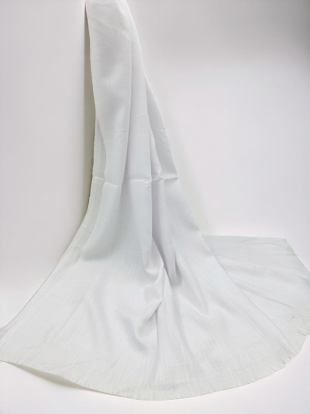 White Turkish Lawn Scarf XXL