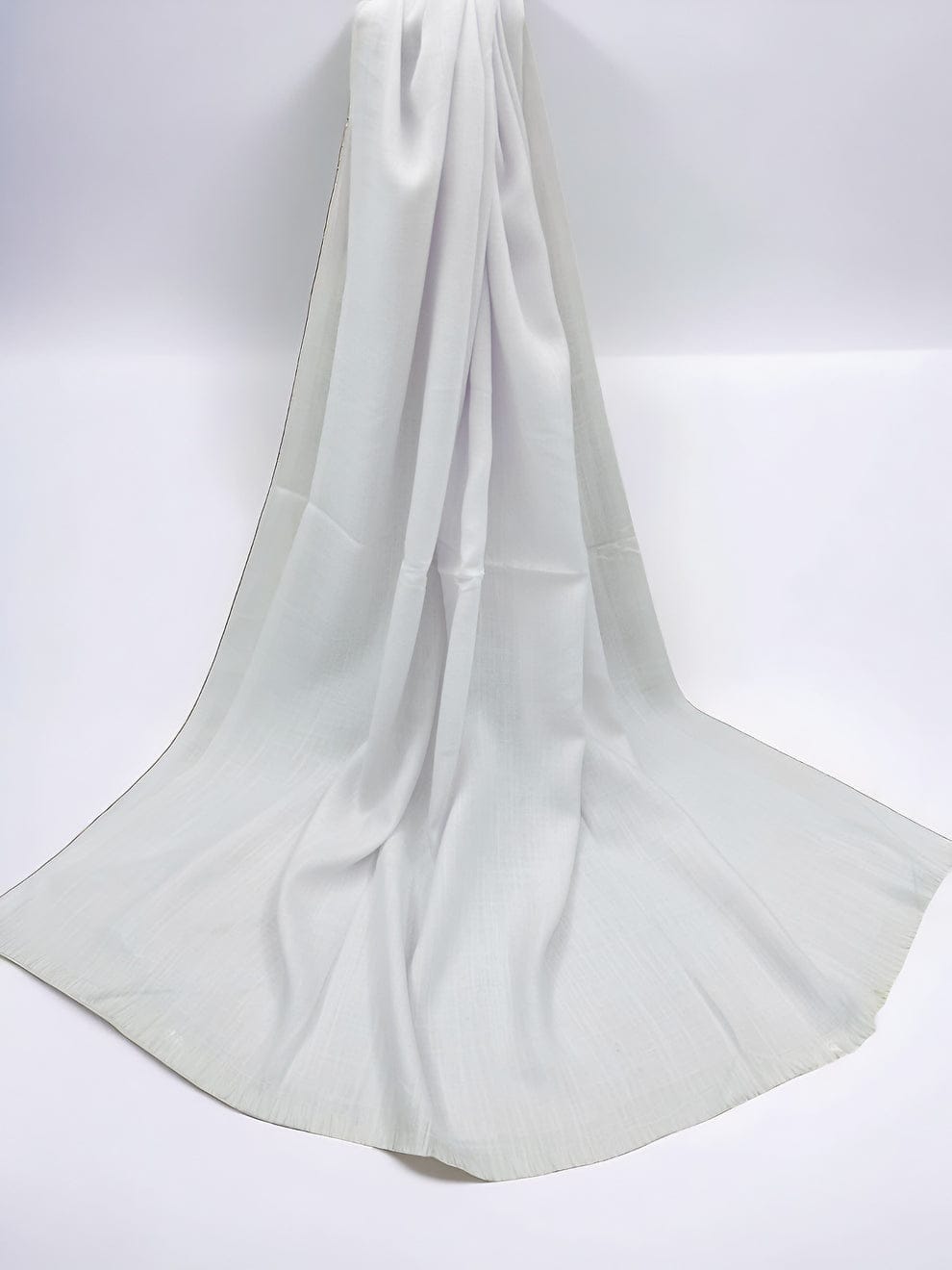 White Turkish Lawn Scarf XXL